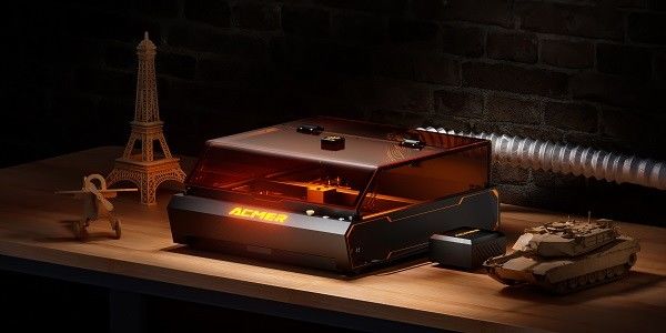 Khóa hai laser khắc 2W Sợi và IR & Diode 96W Power 400 * 390mm khu vực làm việc