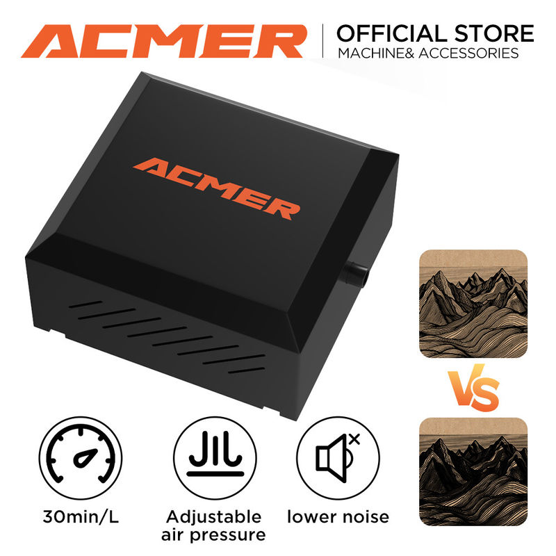 1.8kg 110V-220V Laser Engraver Air Assist Pump EU I US I UK Cắm 5.0-5.5 M/s Tốc độ không khí