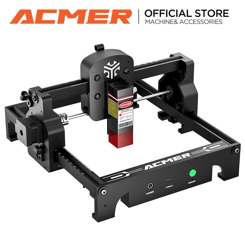 ACMER S1 Mini Portable Laser Engraver, 2500mw laser đầu ra, 130 * 130mm khu vực làm việc