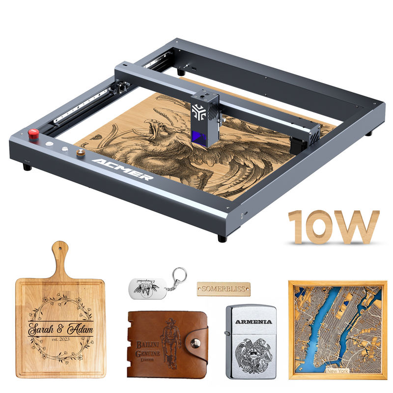 ACMER P2 10W Diode Laser Engraver And Cutter Machine Máy CNC Kích thước 600 * 650 * 170mm