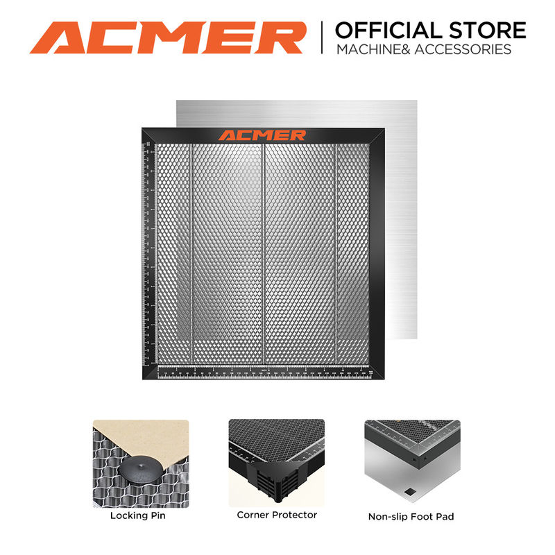 ACMER E10 Laser Honeycomb Bed 440*440mm,Chế độ bảo trì thấp Honeycomb Core Bed