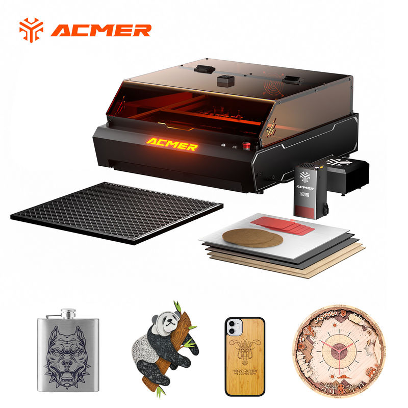 ACMER P3 Máy cắt laser cắt laser với hỗ trợ bơm không khí để khắc hồ sơ nhôm